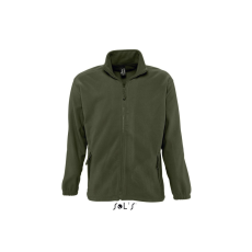SOL'S NORTH cipzáras férfi polár pulóver SO55000, Army-3XL