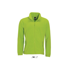 SOL'S NORTH cipzáras férfi polár pulóver SO55000, Lime-4XL férfi pulóver, kardigán