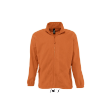 SOL'S NORTH cipzáras férfi polár pulóver SO55000, Orange-3XL férfi pulóver, kardigán
