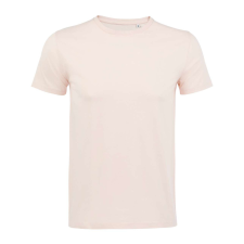 SOL&#039;S organikus kereknyakú rövid ujjú férfi póló SO02076, Creamy Pink-L férfi póló