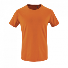 SOL'S organikus kereknyakú rövid ujjú férfi póló SO02076, Orange-L