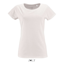 SOL&#039;S organikus környakas Női rövid ujjú póló SO02077, White-S női póló