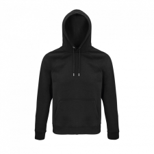 SOL'S organikus unisex kapucnis pulóver SO03568, Black-M női pulóver, kardigán