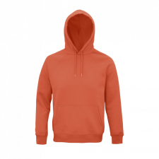 SOL&#039;S organikus unisex kapucnis pulóver SO03568, Burnt Orange-L női pulóver, kardigán