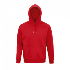 SOL'S organikus unisex kapucnis pulóver SO03568, Red-XS női pulóver, kardigán