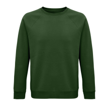 SOL'S organikus unisex környakas pulóver SO03567, Bottle Green-XS női pulóver, kardigán