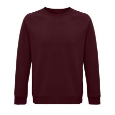 SOL'S organikus unisex környakas pulóver SO03567, Burgundy-XS női pulóver, kardigán