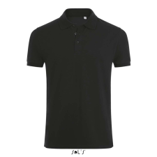 SOL'S PHOENIX férfi galléros sztreccs póló SO01708, Black-S férfi póló