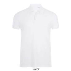 SOL'S PHOENIX férfi galléros sztreccs póló SO01708, White-L