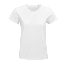 SOL'S PIONEER rövid ujjú Női póló organikus pamutból SO03579, White-XL