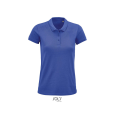 SOL'S PLANET organikus rövid ujjú Női galléros póló SO03575, Royal Blue-M