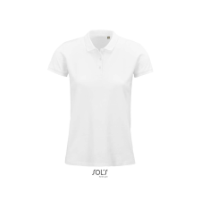 SOL&#039;S PLANET organikus rövid ujjú Női galléros póló SO03575, White-3XL női póló