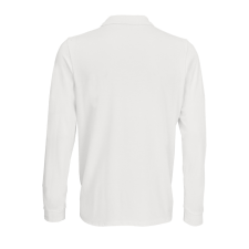 SOL'S PRIME hosszú ujjú férfi galléros póló SO03983, White-2XL férfi póló