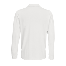 SOL'S PRIME hosszú ujjú férfi galléros póló SO03983, White-XL