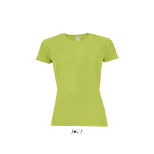 SOL&#039;S raglános Női rövid ujjú sport póló SO01159, Apple Green-S női póló