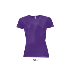 SOL'S raglános Női rövid ujjú sport póló SO01159, Dark Purple-XL