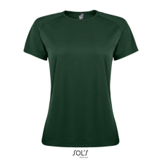 SOL'S raglános Női rövid ujjú sport póló SO01159, Forest Green-2XL