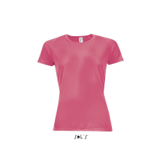 SOL'S raglános Női rövid ujjú sport póló SO01159, Neon Coral-L