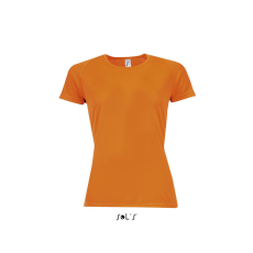 SOL'S raglános Női rövid ujjú sport póló SO01159, Neon Orange-L