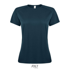 SOL&#039;S raglános Női rövid ujjú sport póló SO01159, Petroleum Blue-2XL női póló