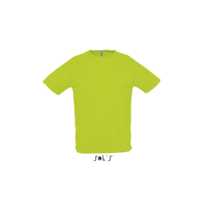 SOL'S raglános, rövid ujjú férfi sport póló SO11939, Neon Green-3XL