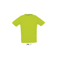 SOL&#039;S raglános, rövid ujjú férfi sport póló SO11939, Neon Green-XS férfi póló