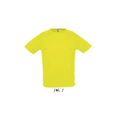 SOL'S raglános, rövid ujjú férfi sport póló SO11939, Neon Yellow-2XL