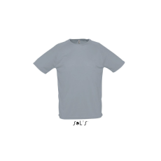 SOL'S raglános, rövid ujjú férfi sport póló SO11939, Pure Grey-XL