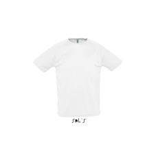 SOL'S raglános, rövid ujjú férfi sport póló SO11939, White-M