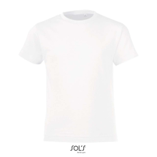 SOL'S REGENT FIT gyerek rövid ujjú kereknyakú póló SO01183, White-4A