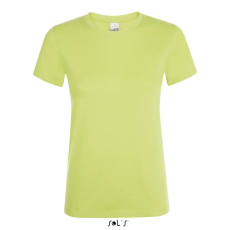 SOL'S REGENT Női kereknyakú rövid ujjú pamut póló SO01825, Apple Green-L