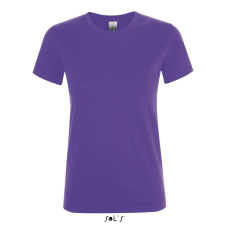 SOL&#039;S REGENT Női kereknyakú rövid ujjú pamut póló SO01825, Dark Purple-XL női póló
