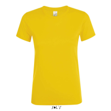 SOL'S REGENT Női kereknyakú rövid ujjú pamut póló SO01825, Gold-L női póló