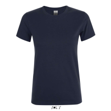 SOL'S REGENT Női kereknyakú rövid ujjú pamut póló SO01825, Navy-XL női póló