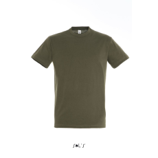 SOL'S REGENT unisex kereknyakú rövid ujjú pamut póló SO11380, Army-2XL