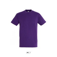 SOL&#039;S REGENT unisex kereknyakú rövid ujjú pamut póló SO11380, Dark Purple-XL férfi póló