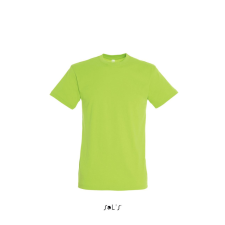 SOL'S REGENT unisex kereknyakú rövid ujjú pamut póló SO11380, Lime-XS férfi póló