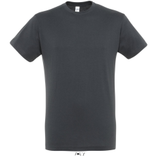 SOL'S REGENT unisex kereknyakú rövid ujjú pamut póló SO11380, Mouse Grey-L