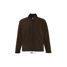 SOL'S RELAX vastag 3 rétegű férfi softshell dzseki SO46600, Dark Chocolate-S