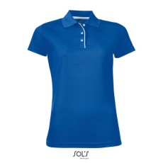 SOL'S rövid ujjú Női galléros sport póló SO01179, Royal Blue-L