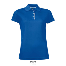 SOL&#039;S rövid ujjú Női galléros sport póló SO01179, Royal Blue-S női póló