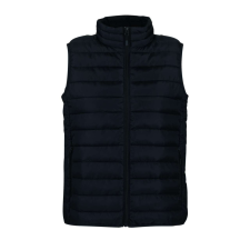 SOL'S STREAM Női oldalzsebes cipzáras steppelt mellény SO04021, Black-2XL munkaruha