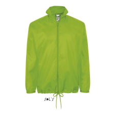 SOL'S széldzseki, gallérba rejtett kapucnival SO01618, Lime-2XL férfi kabát, dzseki