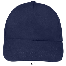 SOL'S tépőzáras 5 paneles pamut baseball sapka SO88110, French Navy-U munkaruha