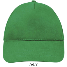 SOL'S tépőzáras 5 paneles pamut baseball sapka SO88110, Kelly Green-U