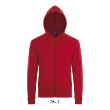 SOL&#039;S unisex cipzáras kapucnis pulóver SO01714, Red-2XL női pulóver, kardigán