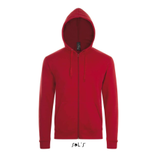 SOL'S unisex cipzáras kapucnis pulóver SO01714, Red-2XL női pulóver, kardigán