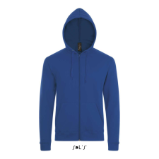 SOL&#039;S unisex cipzáras kapucnis pulóver SO01714, Royal Blue-M női pulóver, kardigán