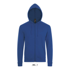 SOL'S unisex cipzáras kapucnis pulóver SO01714, Royal Blue-M női pulóver, kardigán