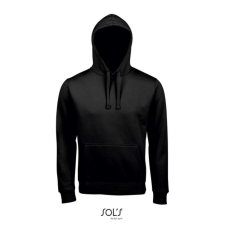 SOL'S unisex kapucnis pulóver SO02991, Black-S női pulóver, kardigán